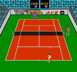 Rad Racket - Deluxe Tennis II (USA) (Unl) In game screenshot